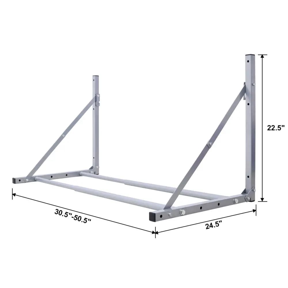 Dreamzon-Rangement mural pliable, 30.5 à 50.5 amarans de large, supporte 300 livres, argent