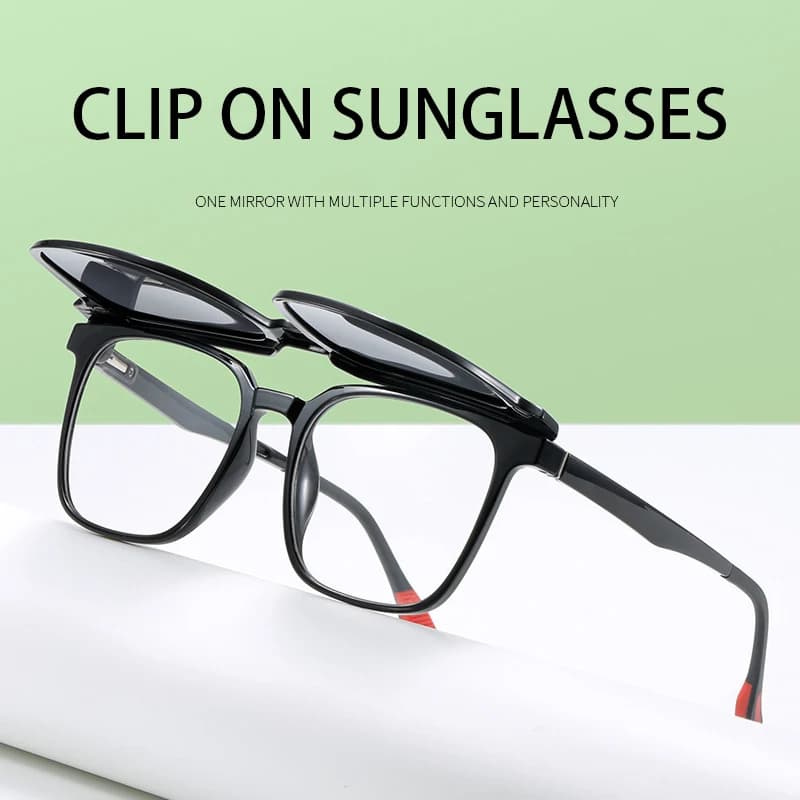 Hotony pince magnétique sur lunettes de myopie optique pour hommes femmes lunettes de soleil polaris