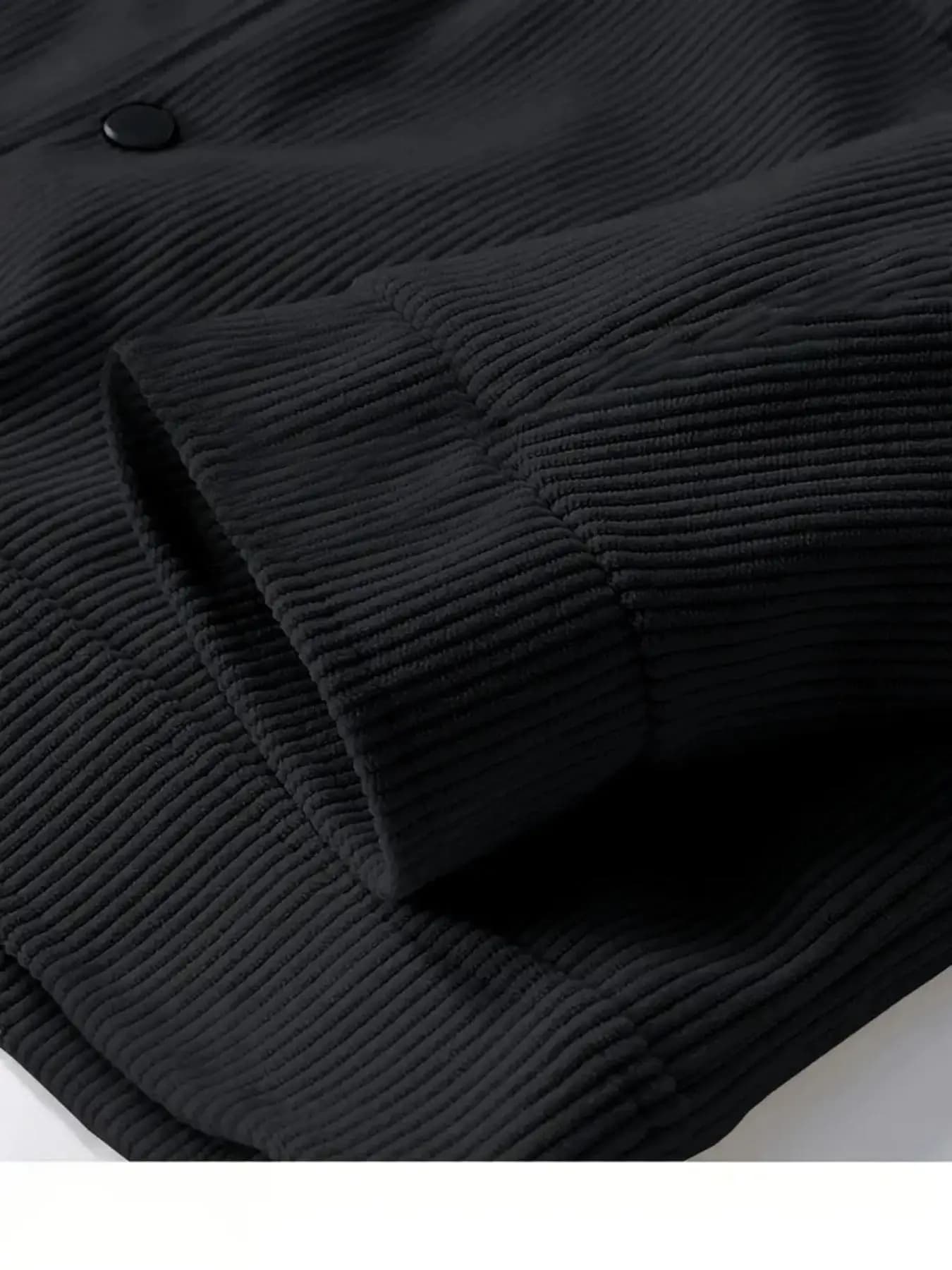 La nouvelle veste d'automne en velours côtelé pour hommes, une veste ample à revers de style japonai