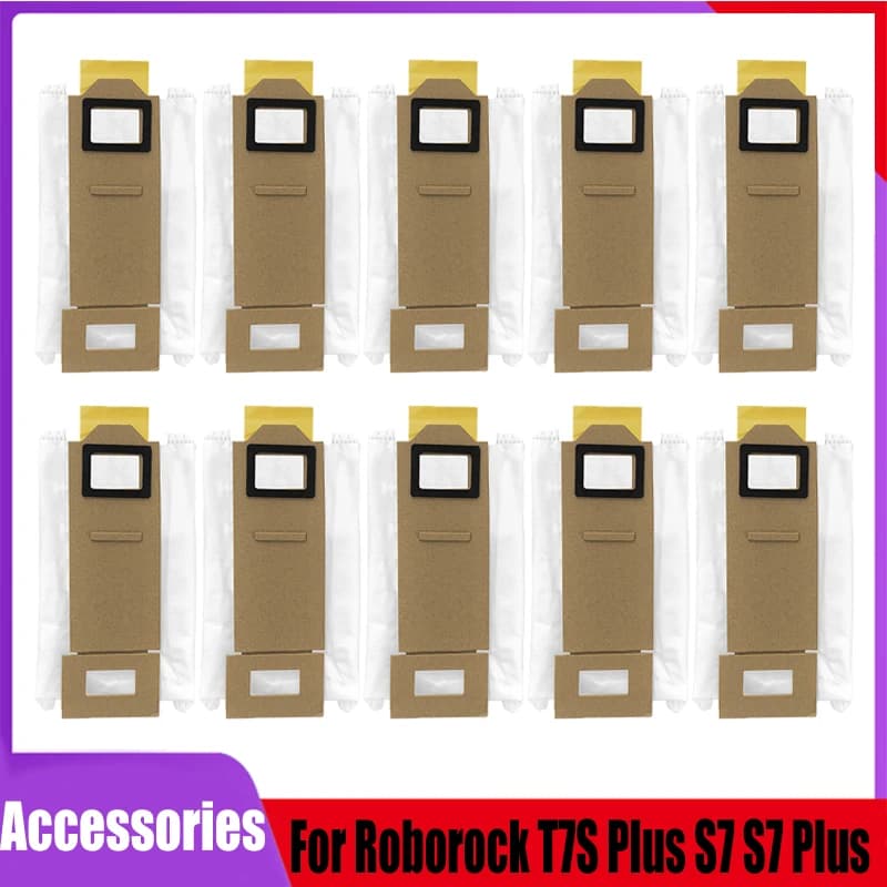 Sacs à poussière de remplacement pour Roborock T7S T7S Plus S7 S7 Plus S7MAX S7 MAXV, accessoires po