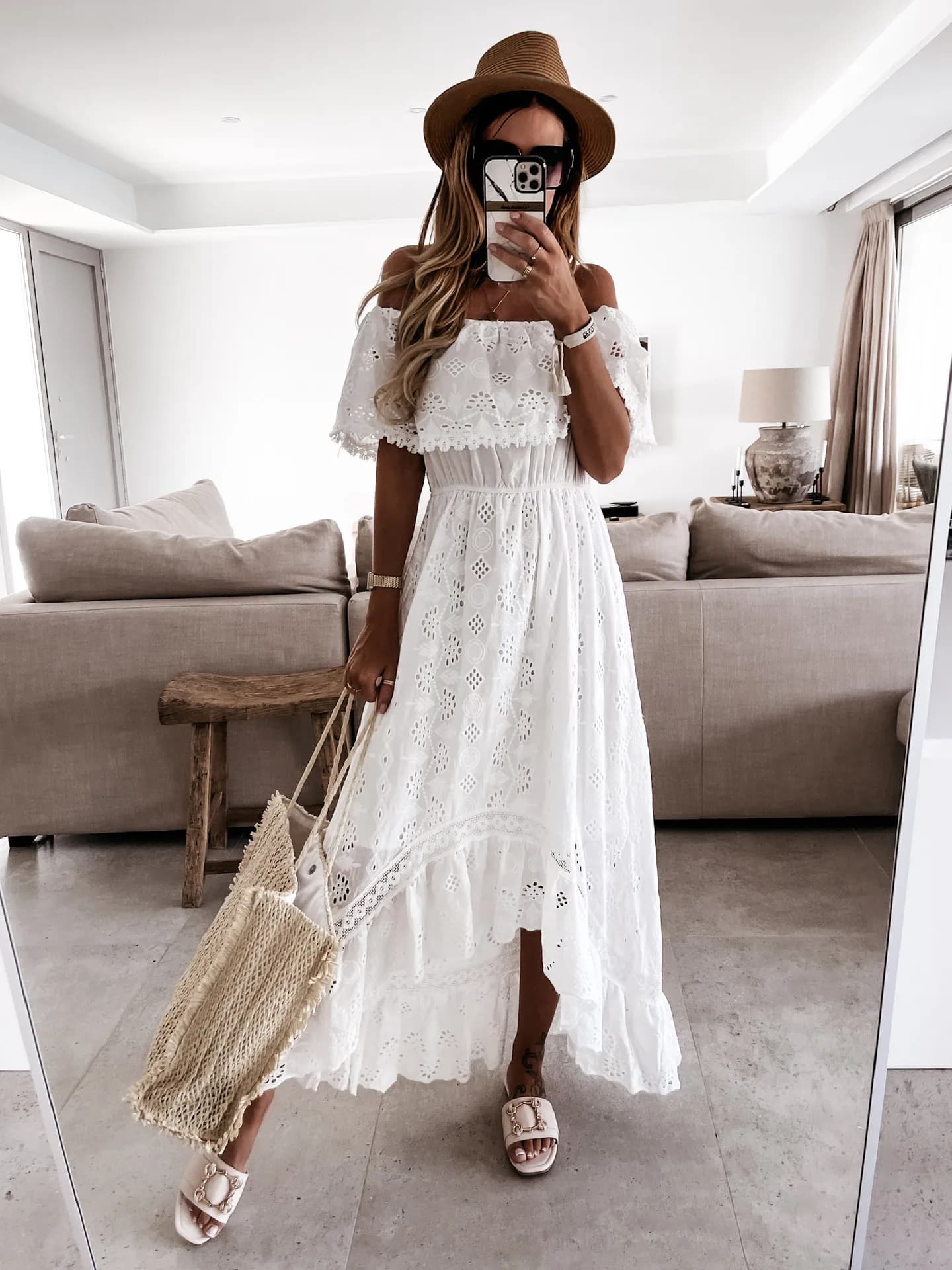 Robe d'été blanche pour femmes, tendance, décontractée, vêtements de plage, Cover-up, tenues, style 
