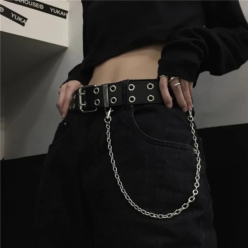 Ceintures en alliage pour femmes, chaîne de luxe pour cuir véritable, nouveau Style, boucle ardillon