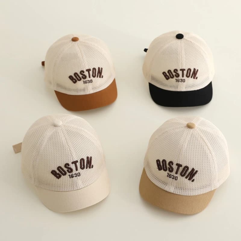 Casquette de baseball brodée pour bébé, respirante en maille, pour l'été, chapeau de soleil pour tou