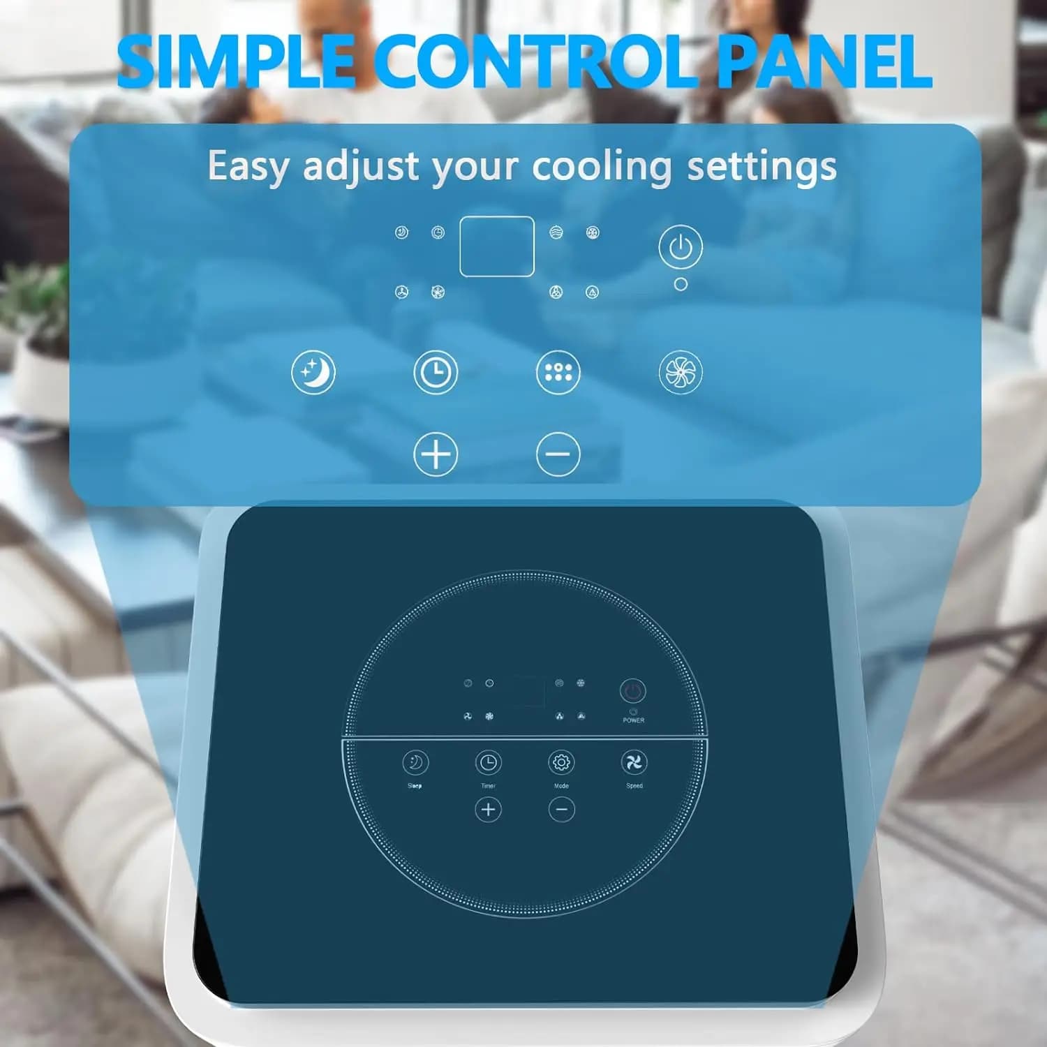Climatiseur portable 8000 BTU avec aquarelle et télécommande, climatisation pour appartement, chambr