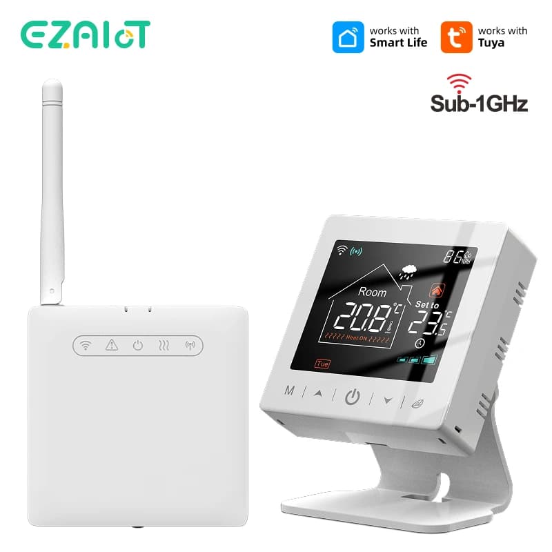 Thermostat Wifi pour maison intelligente, tuya RF, chaudière à gaz sans fil, chauffage, programmable