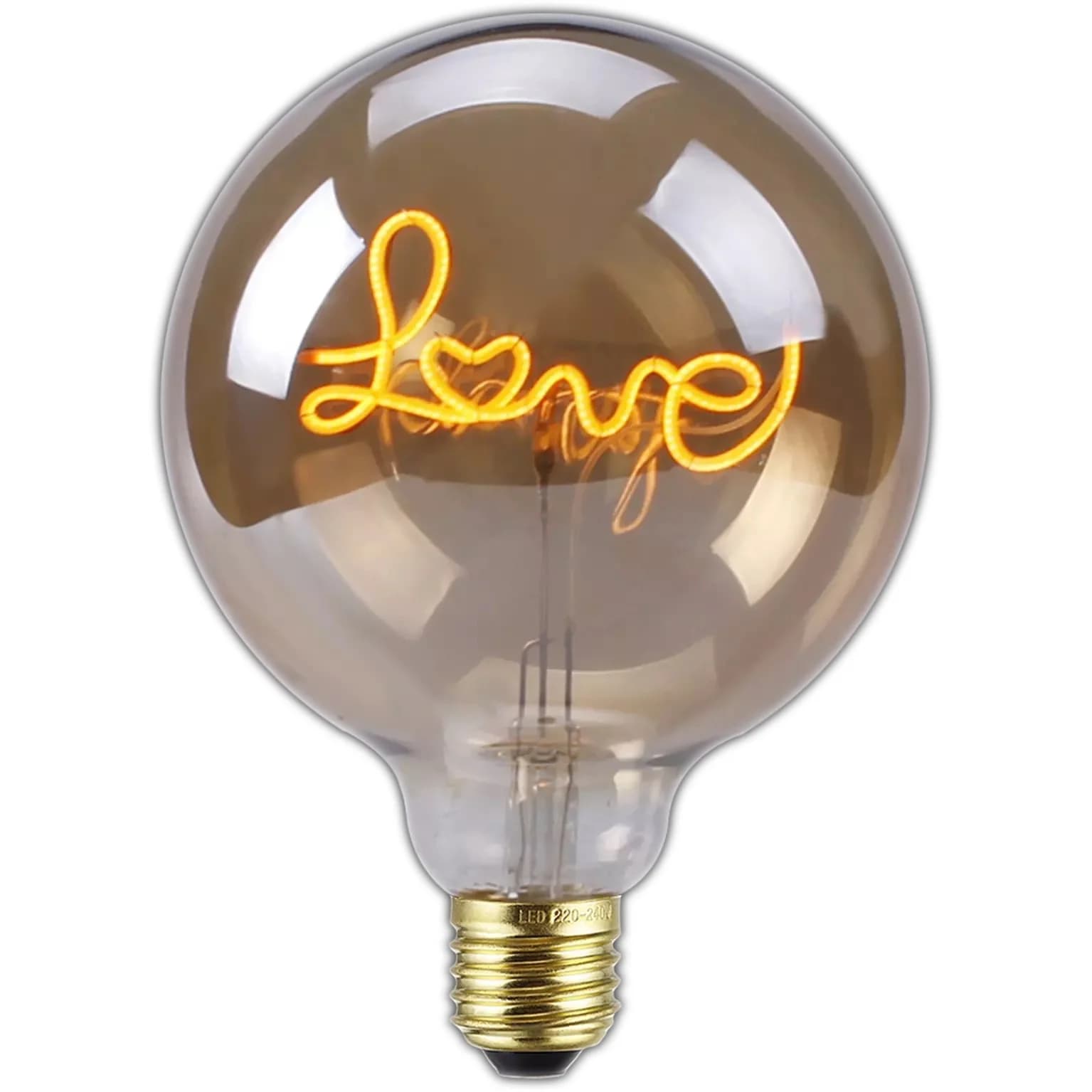 Ampoule LED Rétro Edison 220V 4W 8W Dimmable G125 Love Lamp Light, Vintage In347, Décoration Intérie