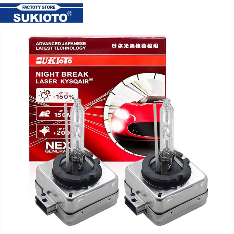 SUKIOTO – phares au xénon d'origine 25W D8S 35W D8S HID, ampoules de voiture 55W 66548 K 6000K 4300K