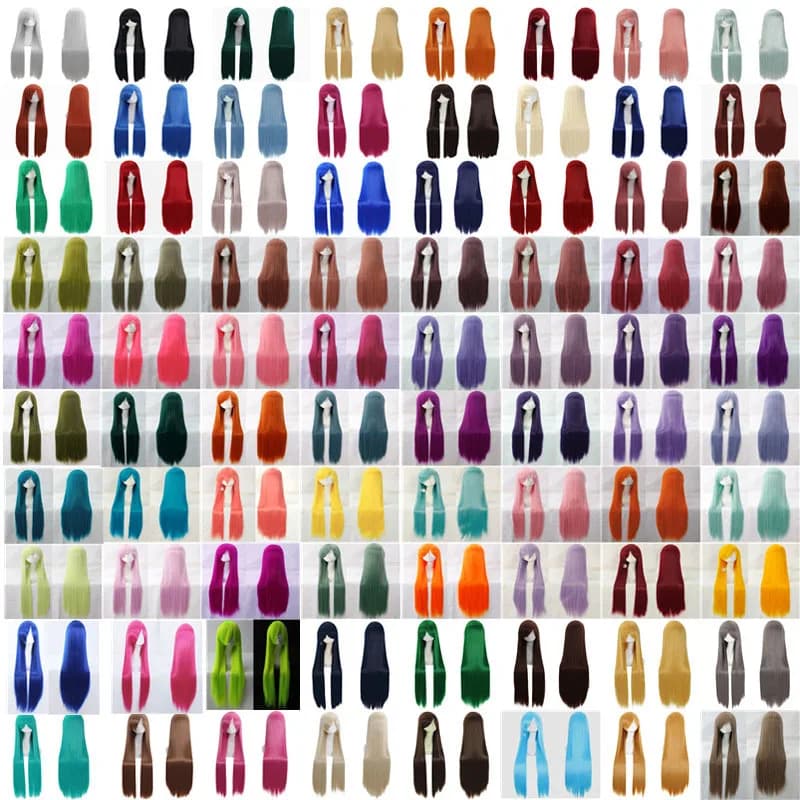 Perruque de Cosplay synthétique longue de 100Cm, perruques de fête Anime résistantes à la chaleur, 4