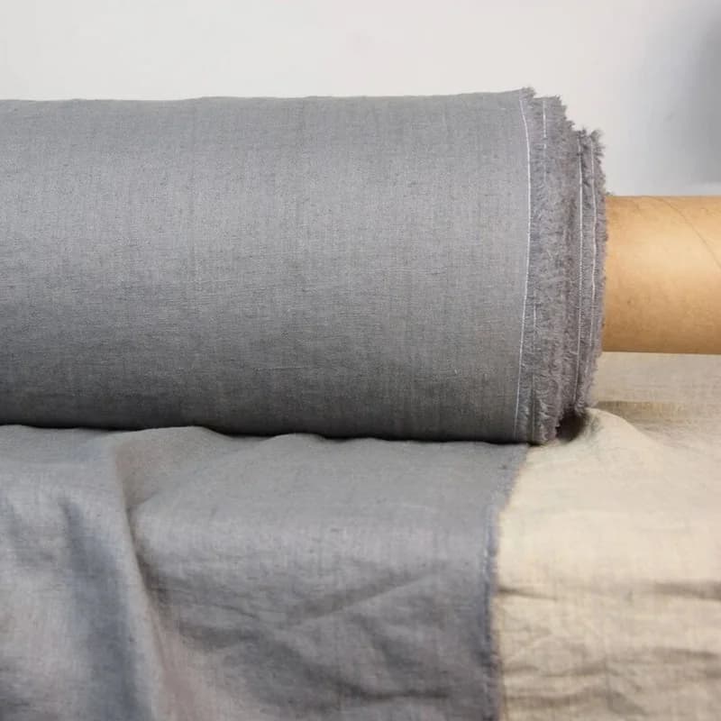 Tissu en lin naturel français 100%, 280 cm de large, doux, respirant, pur lin pour vêtements, rideau