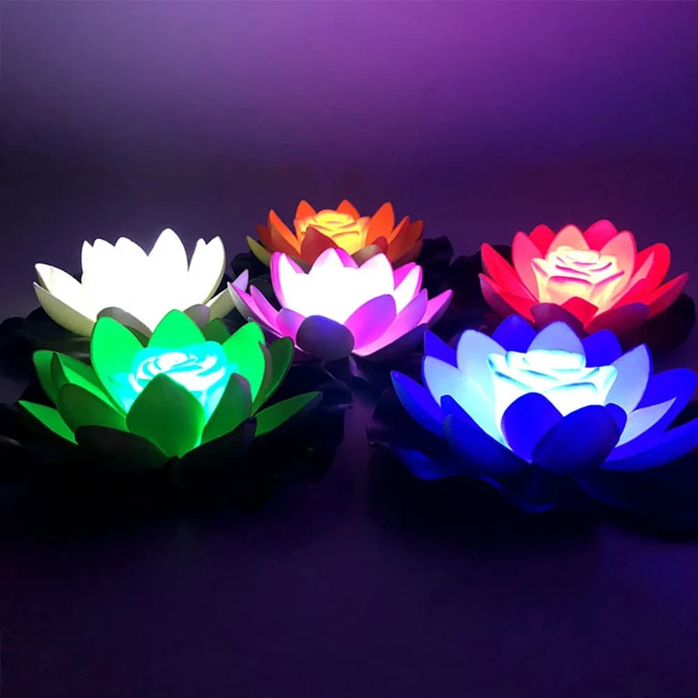 Veilleuse flottante artificielle, lampe LED à économie d'énergie, étanche, jardin, piscine, sécurita