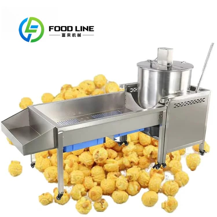 Machine à pop-corn au caramel, cadre léger et portable, permet un déplacement facile pour les stands