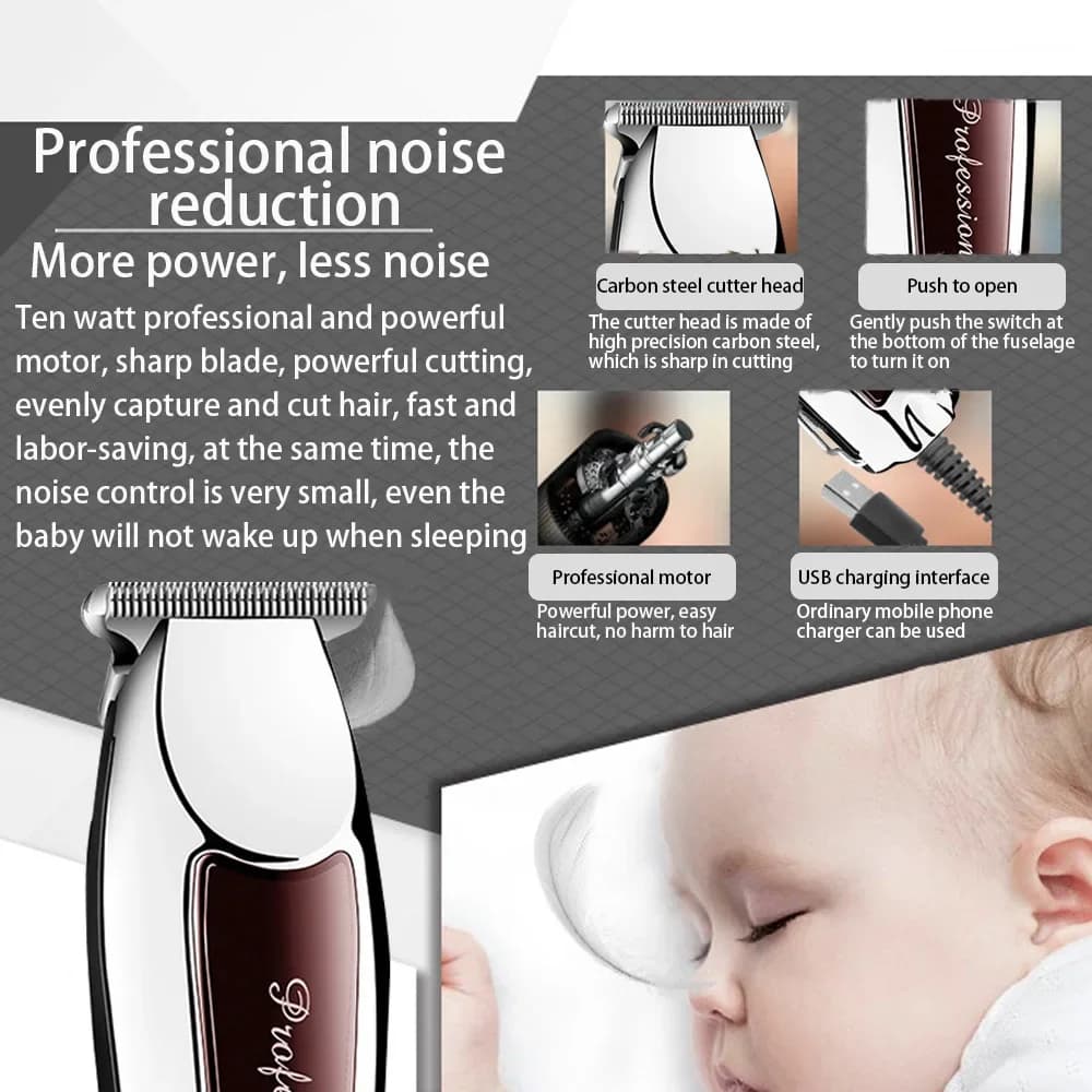 Tondeuse à cheveux tondeuse sans fil Rechargeable pour hommes toilettage professionnel électrique ba