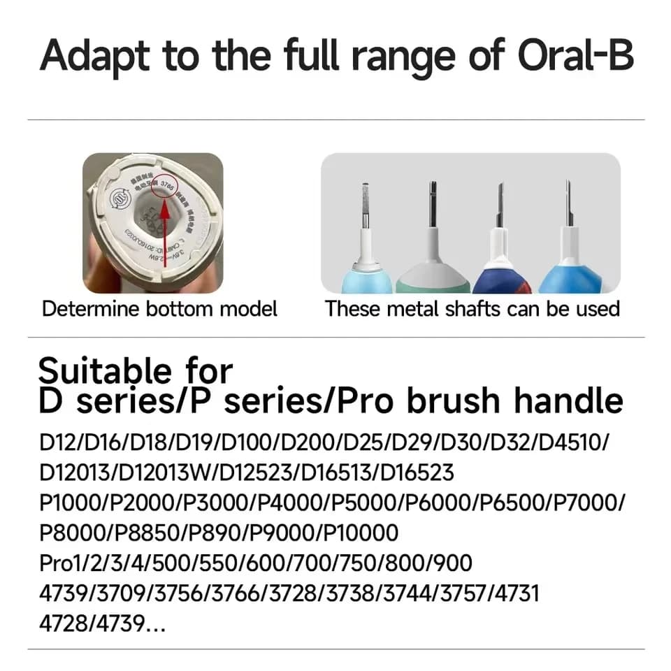 Tête de brosse à dents électrique sonique Oral B, puissance d'avance adaptée/Pro santé/triomphe/Exce