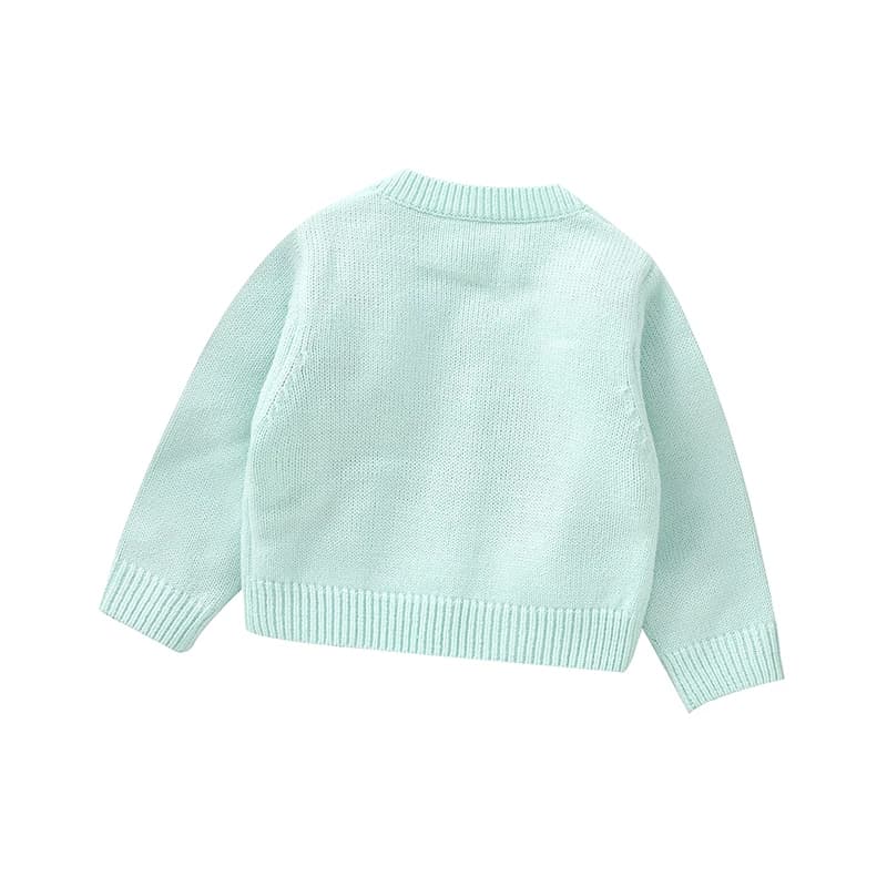Cardigan tricoté en acrylique pour bébés filles de 6 à 36 mois, doux, manches longues, col en v, sim