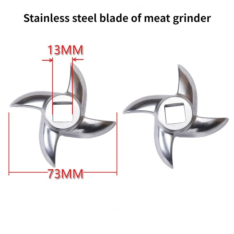 Hachoir à viande de Type 12, accessoires de lavement, maille de couteau, trou en acier inoxydable, t