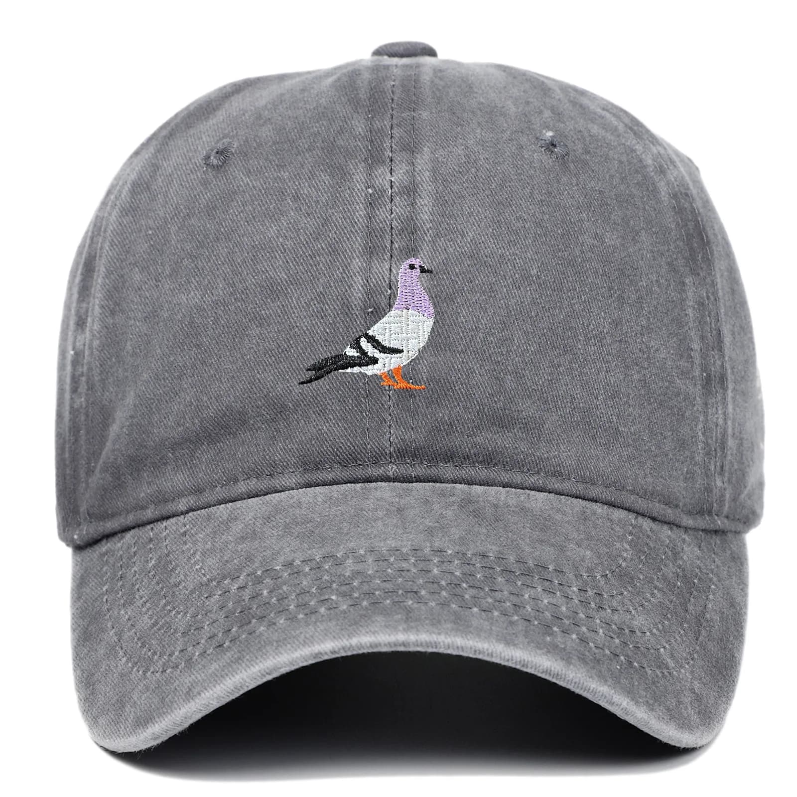 Casquette de baseball adaptée à toutes les saisons, motif brodé de pigeons, mode décontractée quotid