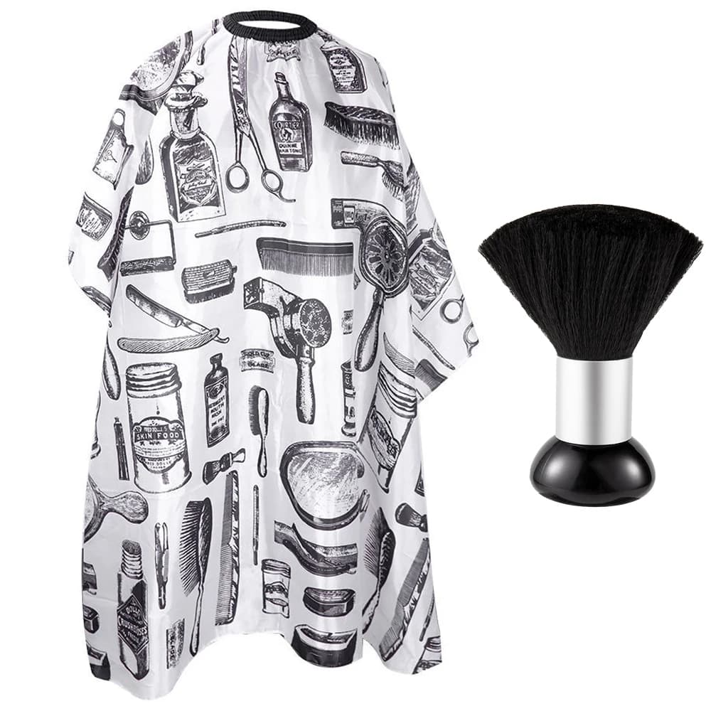 1/2 Pièces Tablier de Coiffure Professionnel Imperméable pour Salon et Barbier, Cape de Coiffure, Ac