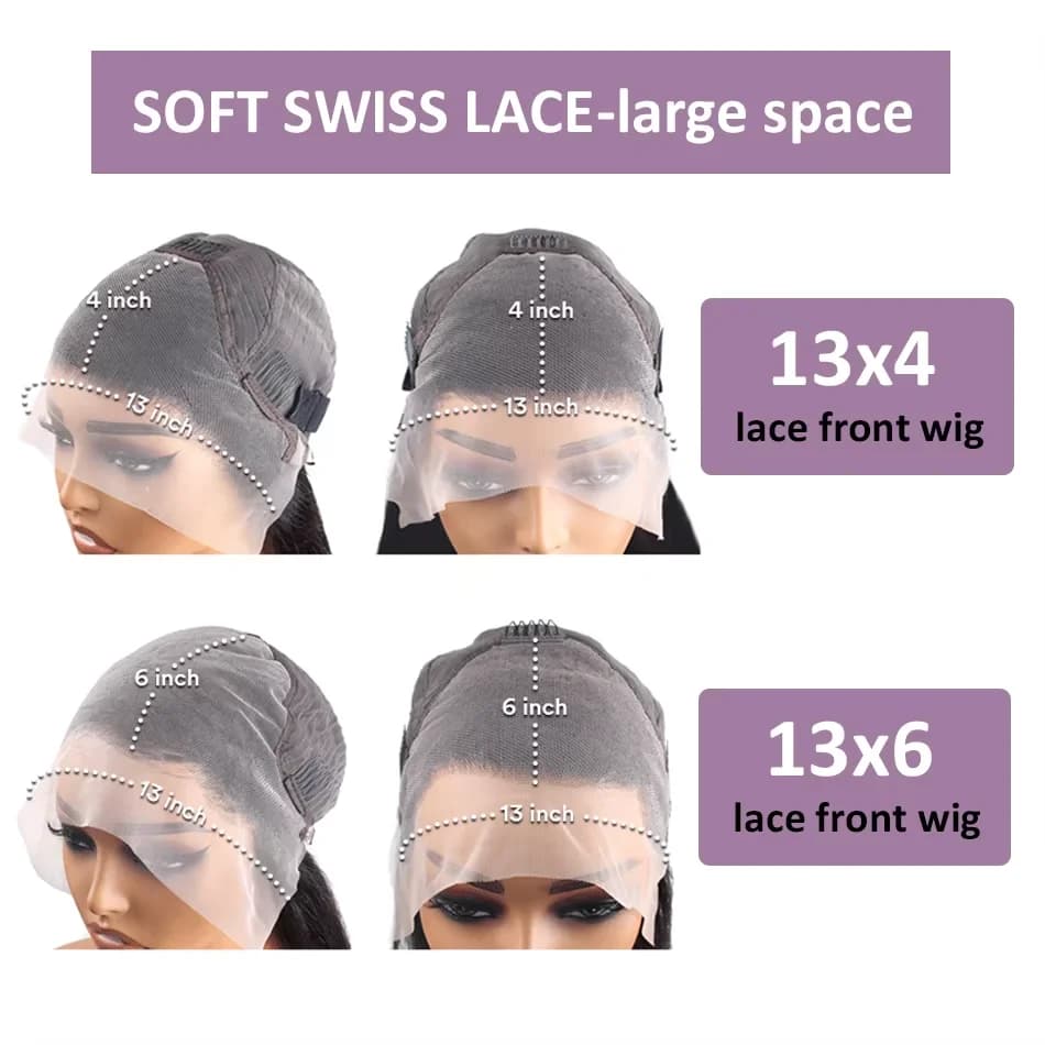 Perruques Lace Frontal HD Deep Wave 13x6 à 250% de densité, Cheveux Humains Brésiliens Ondulés Water