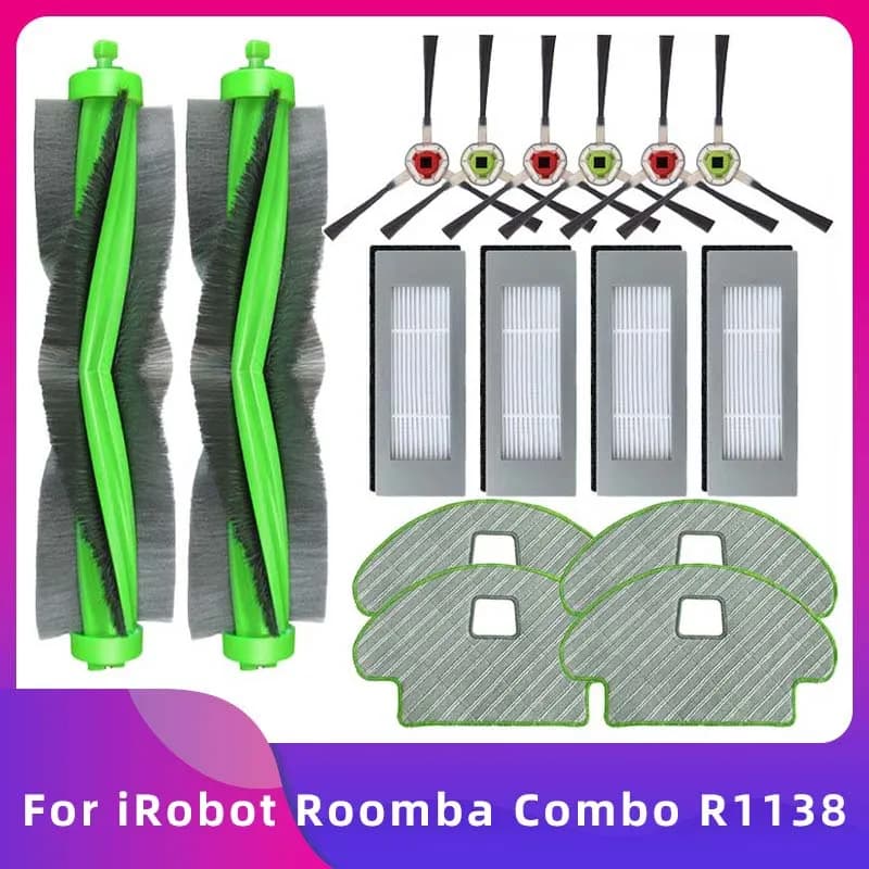 Compatible avec iRobot Roomba Combo R113840 R1138 Aspirateur Pièces de Rechange Brosse Principale La