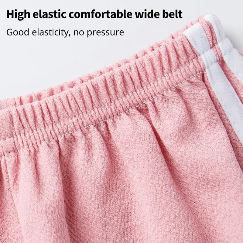 Pantalon moustique pour enfants Pantalon d'été en coton mince pour garçons en soie glacée pour fille