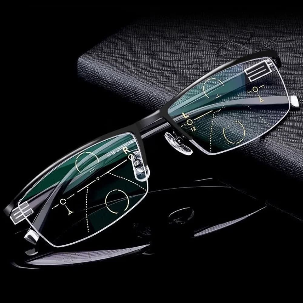 Lunettes de lecture multifocales pour hommes et femmes, presbytes, Anti-lumière bleue, rétro, 2023