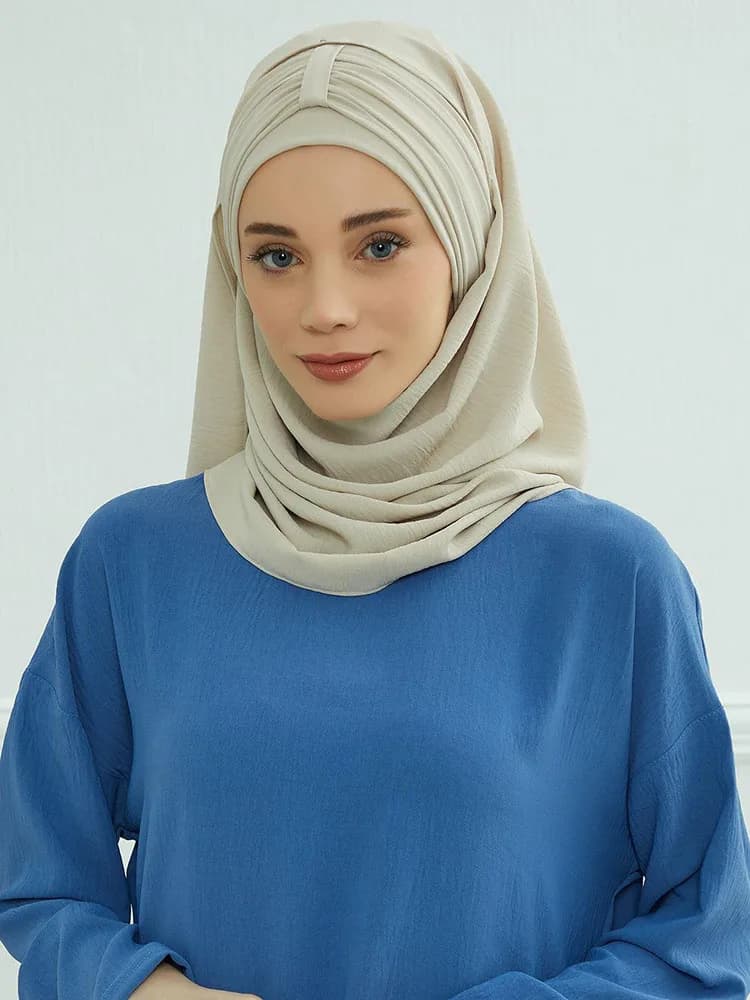 Grand chapeau musulman uni, casquettes Hijab intérieures, couvre-chef pour Ramadan, pré-conception