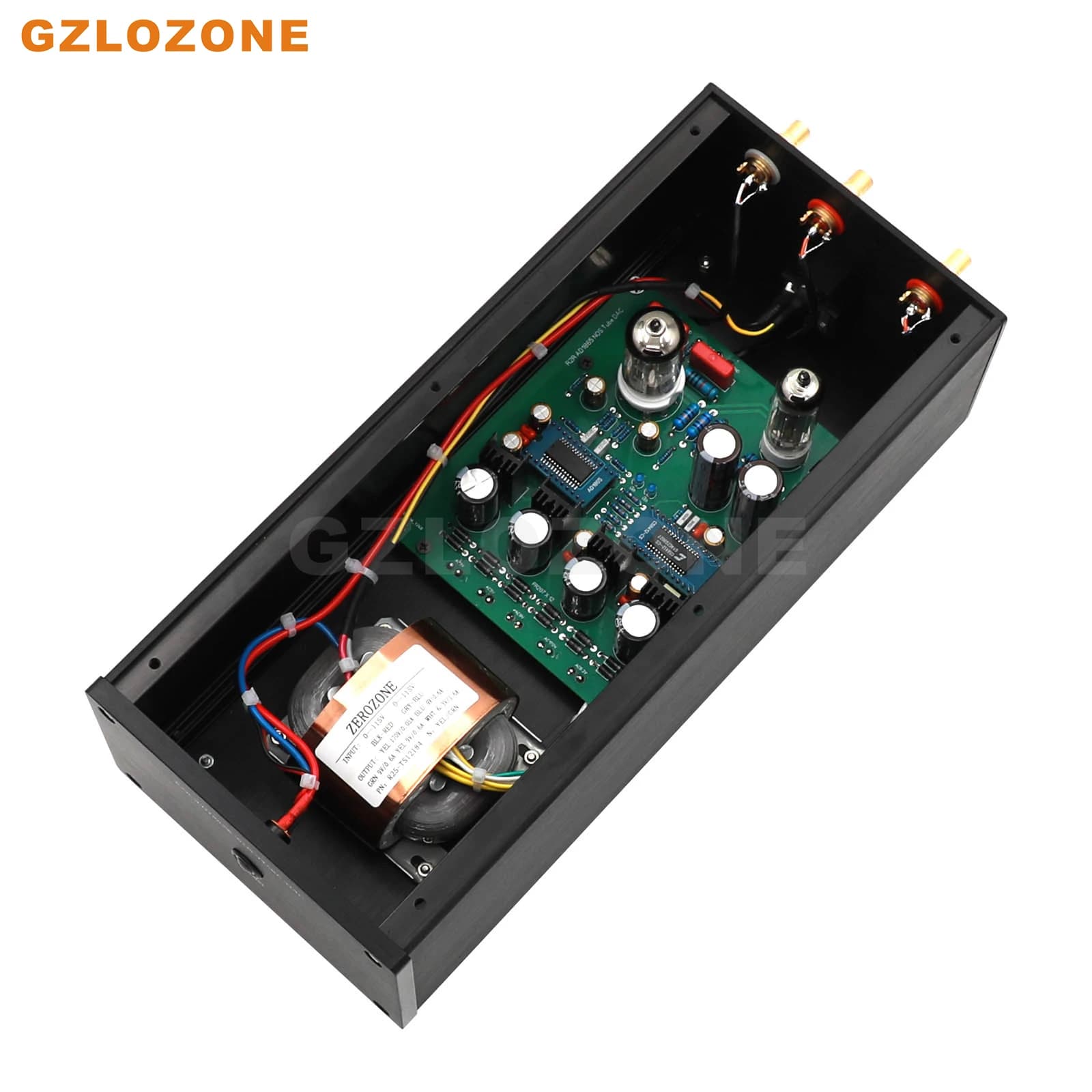 Décodeur d'architecture HIFI R2R, radiateur audio à tube NOS AD1865 avec tubes 6N11 + 6Z4