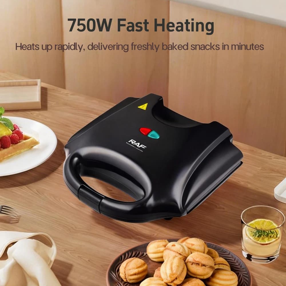 Gaufrier électrique pour gâteaux aux noix, avec noix, 12 trous, cuisson de Biscuits, fabrication pou