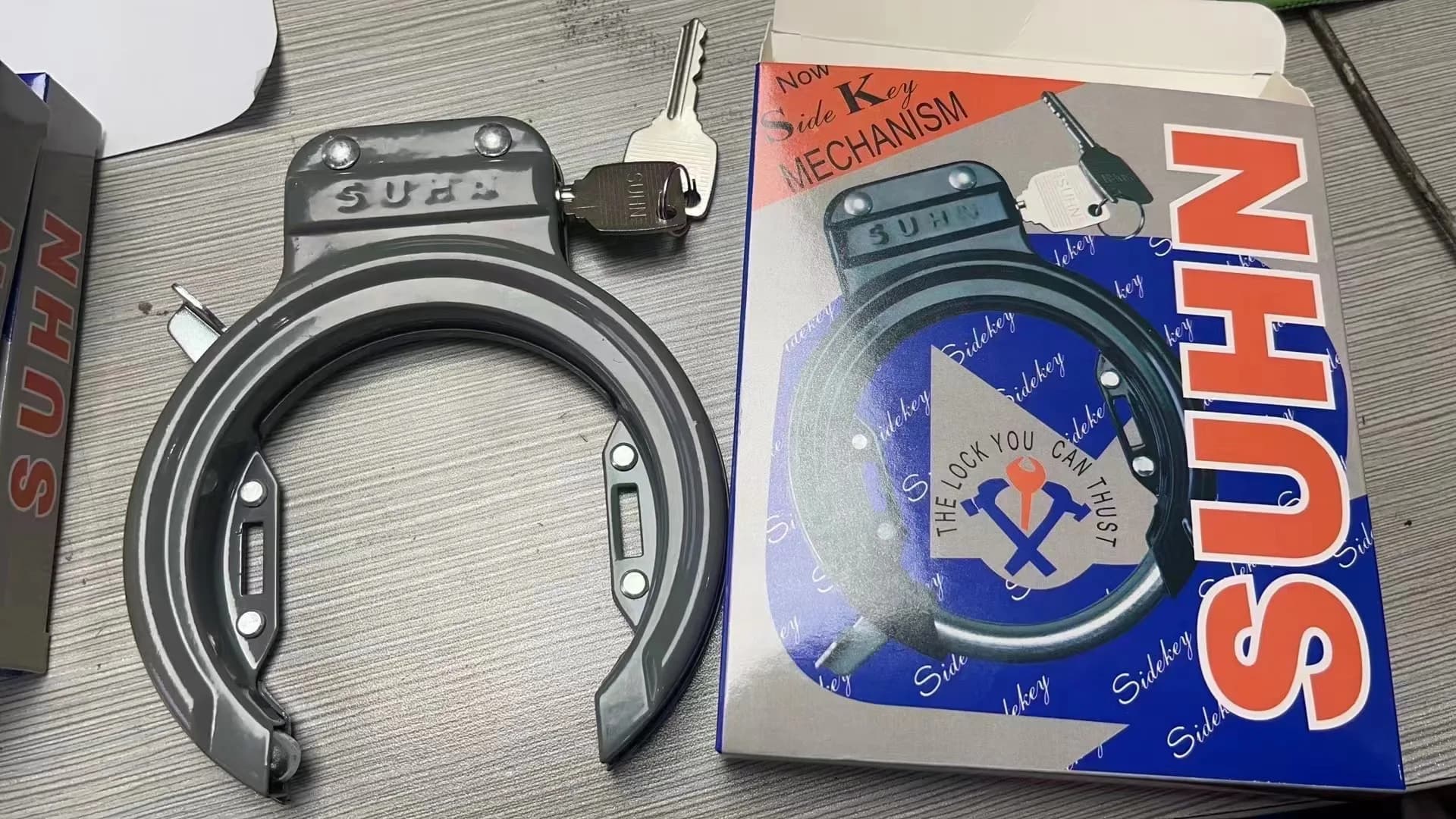 Antivol de vélo haut de gamme en forme de sabot, pour vélo de route, avec boîtier intégré, en acier,