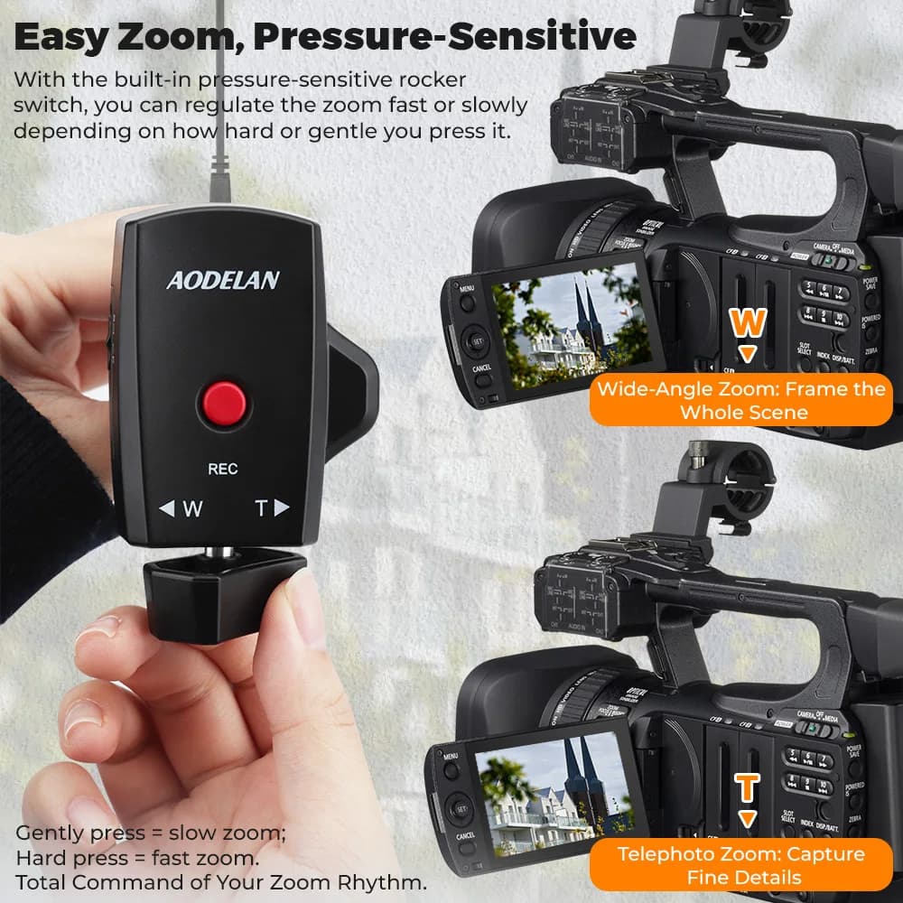 ZC-1 caméscope/caméra vidéo Zoom contrôleur Zoom/enregistrement vidéo télécommande avec câble 2.5mm 