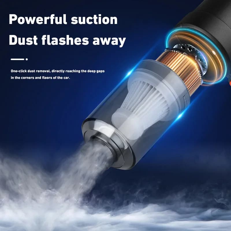 Aspirateur de voiture Portable sans fil, forte aspiration 6000PA, souffleur puissant pour voiture et