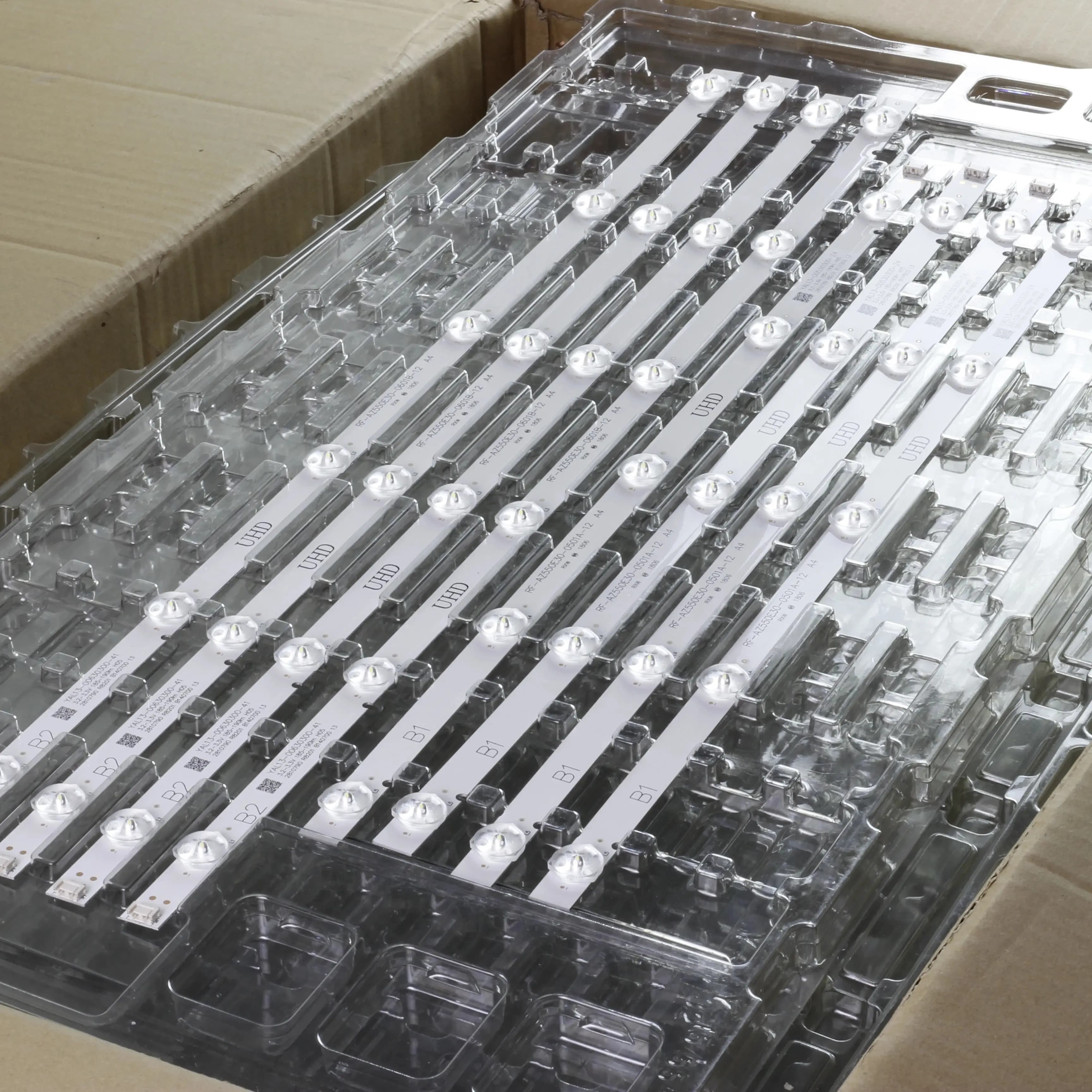 8 pièces/ensemble LED bande de rétro-éclairage pour Philco PTV55U21 55UJ6300 55UJ6000 55UJ6200 55UJ6