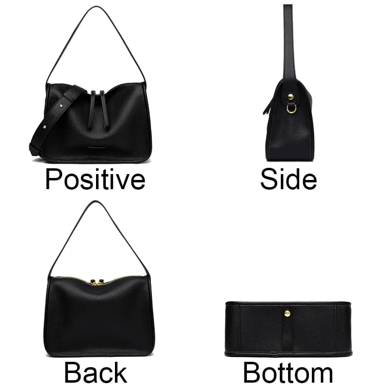 Sac à main de luxe en cuir souple pour femmes, fourre-tout, nouvelle marque, sac à bandoulière en cu