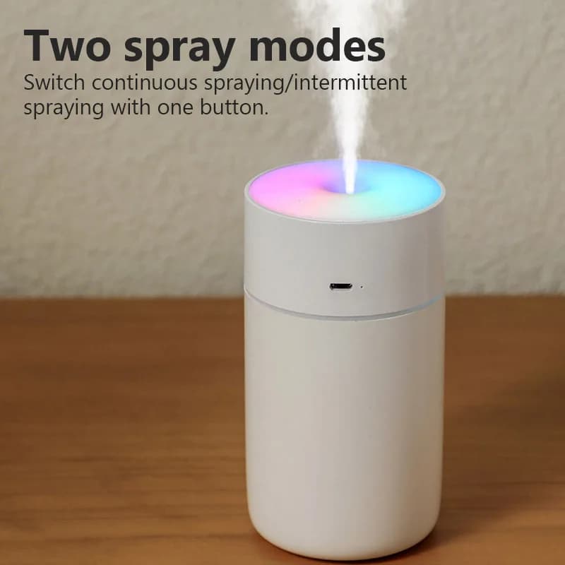 Humidificateur d'air Portable coloré, Rechargeable par USB, sans fil, pour maison et voiture, Mini a