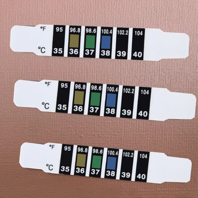 10/20 pièces front tête bande thermomètre eau lait thermomètre fièvre corps bébé enfant enfant Test 