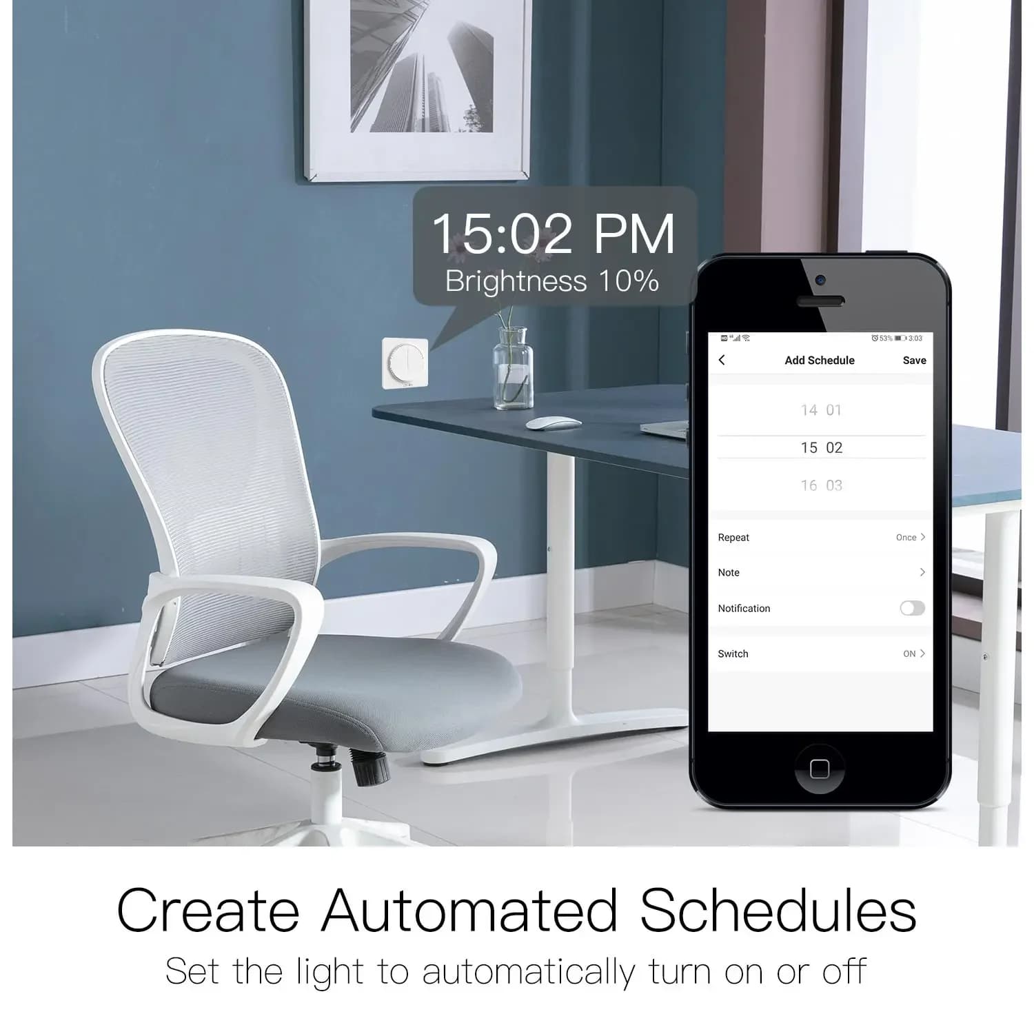 Joli variateur de lumière tactile intelligent WiFi, Smart Life, Tuya Andrea Remote Control, Alexa, G
