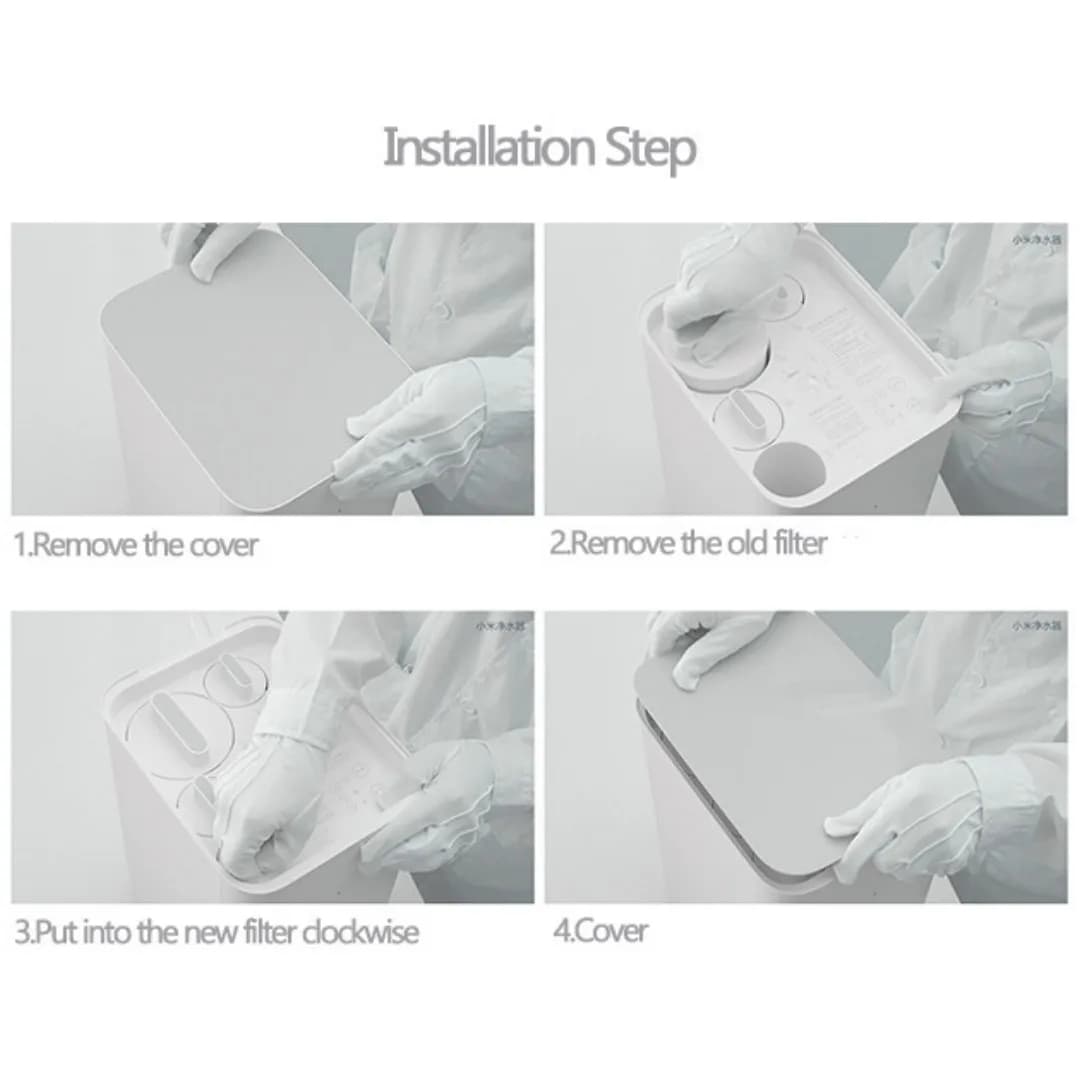 XIAOMI Mijia – filtre de remplacement pour purificateur d'eau potable, en coton, à charbon actif, Or