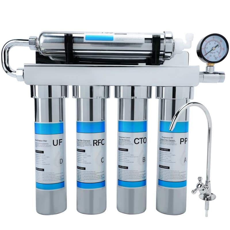 Purificateur d'eau par Ultrafiltration de cuisine domestique avec robinet, système de filtre à eau d