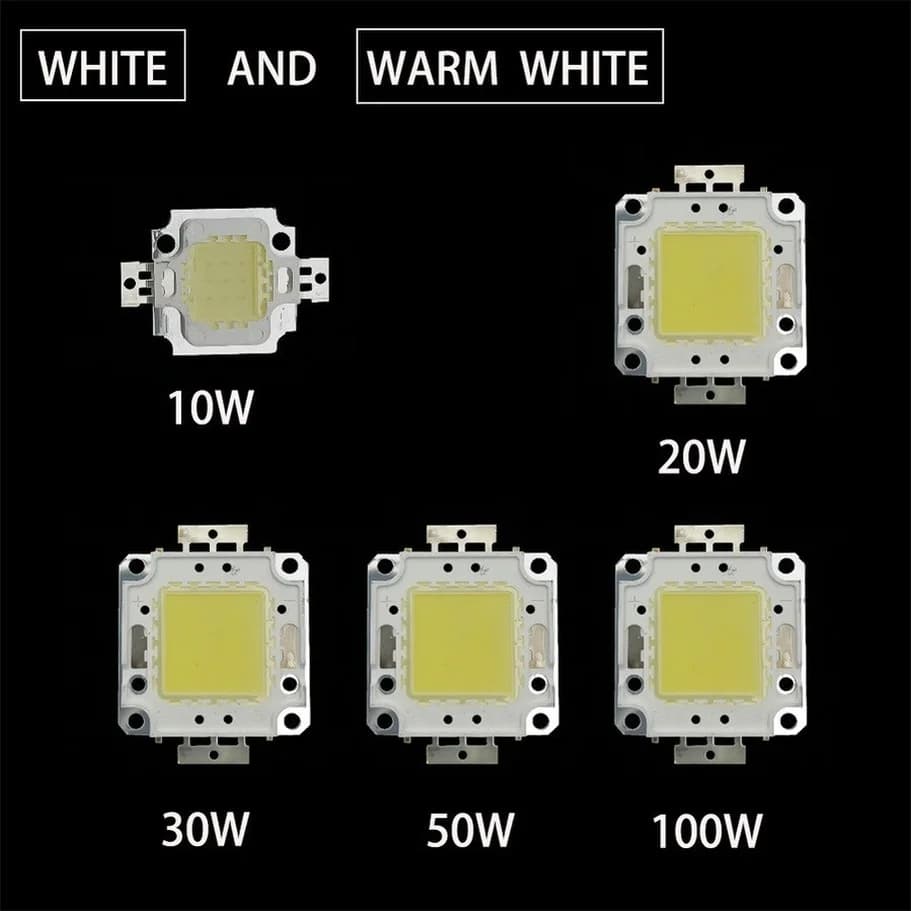 Ampoules LED pour projecteur, 10W 20W 30W 50W 100W, 10 pièces/lot, lampes à Diode pour rétro-éclaira