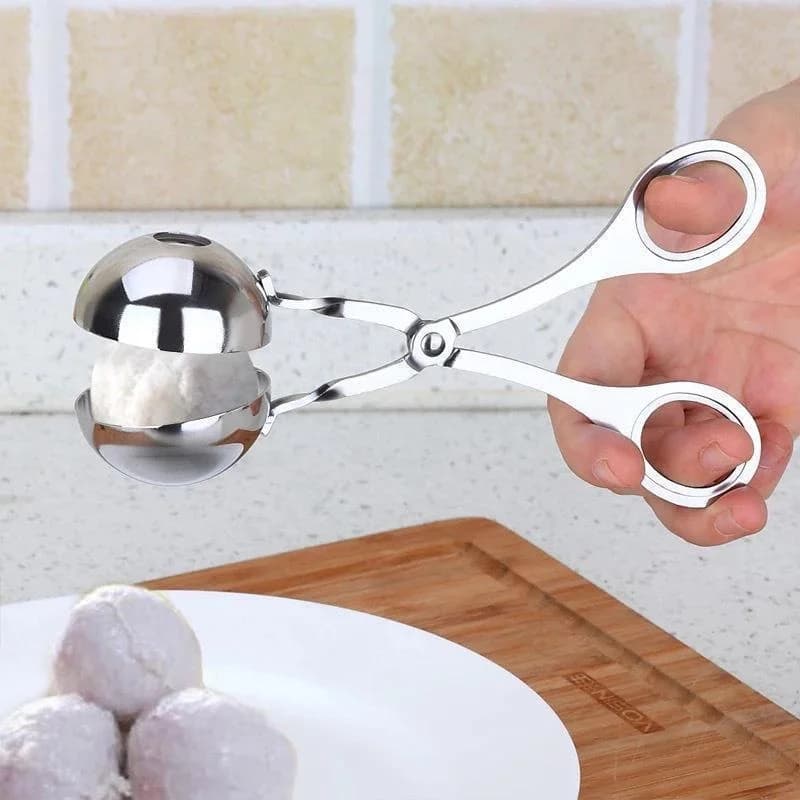 Outil de fabrication de boulettes de riz en acier inoxydable, clip rond, cuillère en forme de boulet