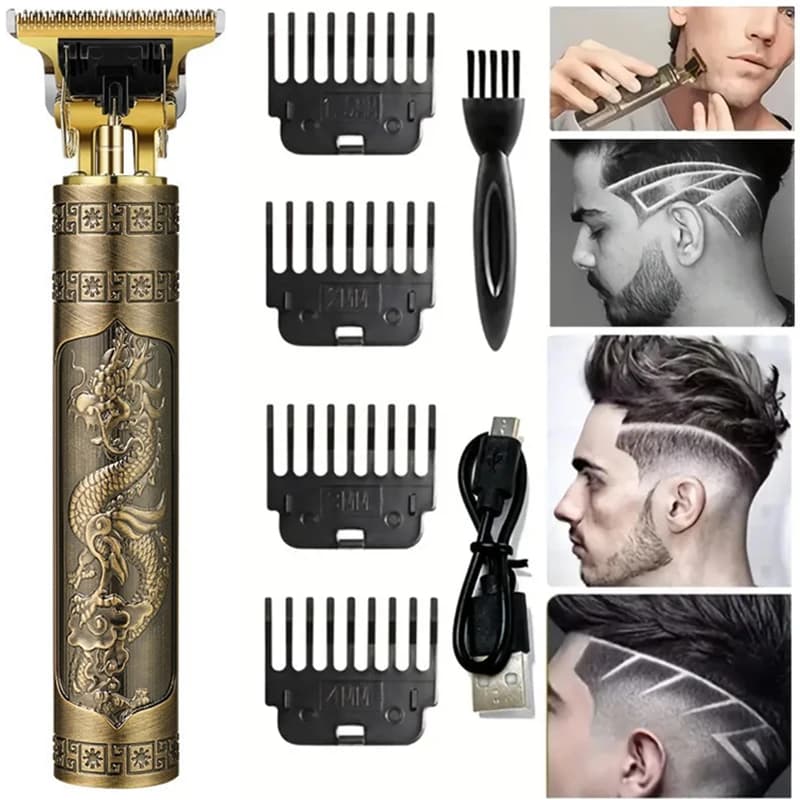 Tondeuse à cheveux électrique professionnelle sans fil USB, kit de toilettage, tondeuse à barbe, cou