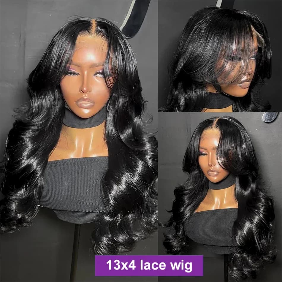 Perruque Lace Front Wig Body Wave sans colle, cheveux humains, pre-plucked, Melt Skins, pre-Wiltshir
