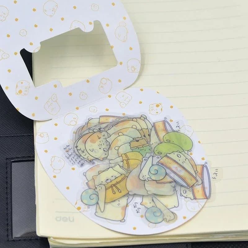 50 X mignon japonais Sumikko Gurashi autocollant flocons sac sac Anlimals Scrapbooking