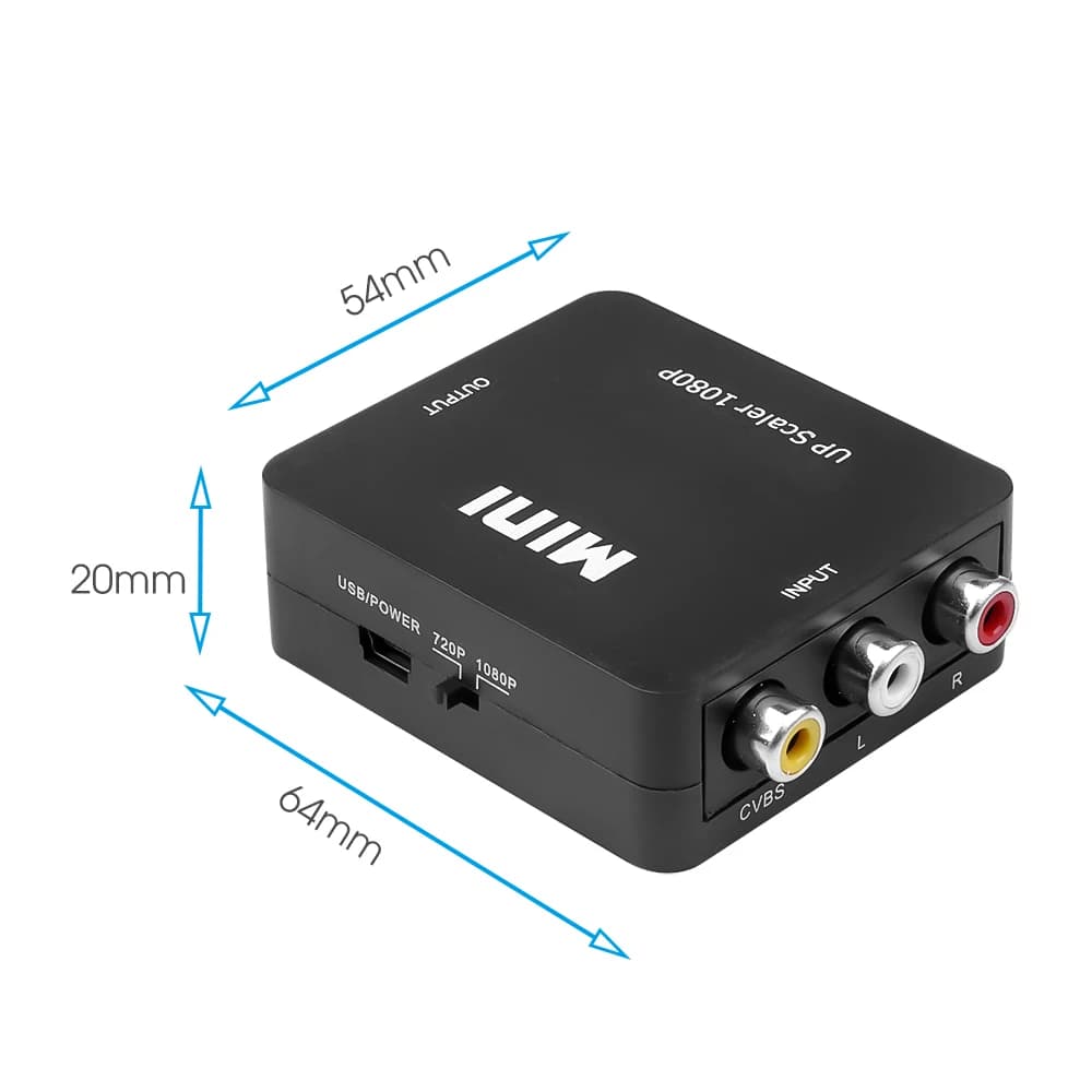 Adaptateur AV RCA vers HDMI adaptateur HDMI vers AV RCA adaptateur HDMI vers VGA vers HDMI convertis