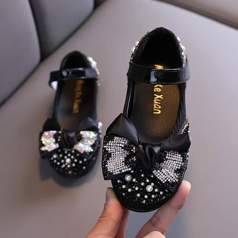 Sandales enfant en bas âge fille chaussures pour enfants perle strass brillant enfants chaussures bé
