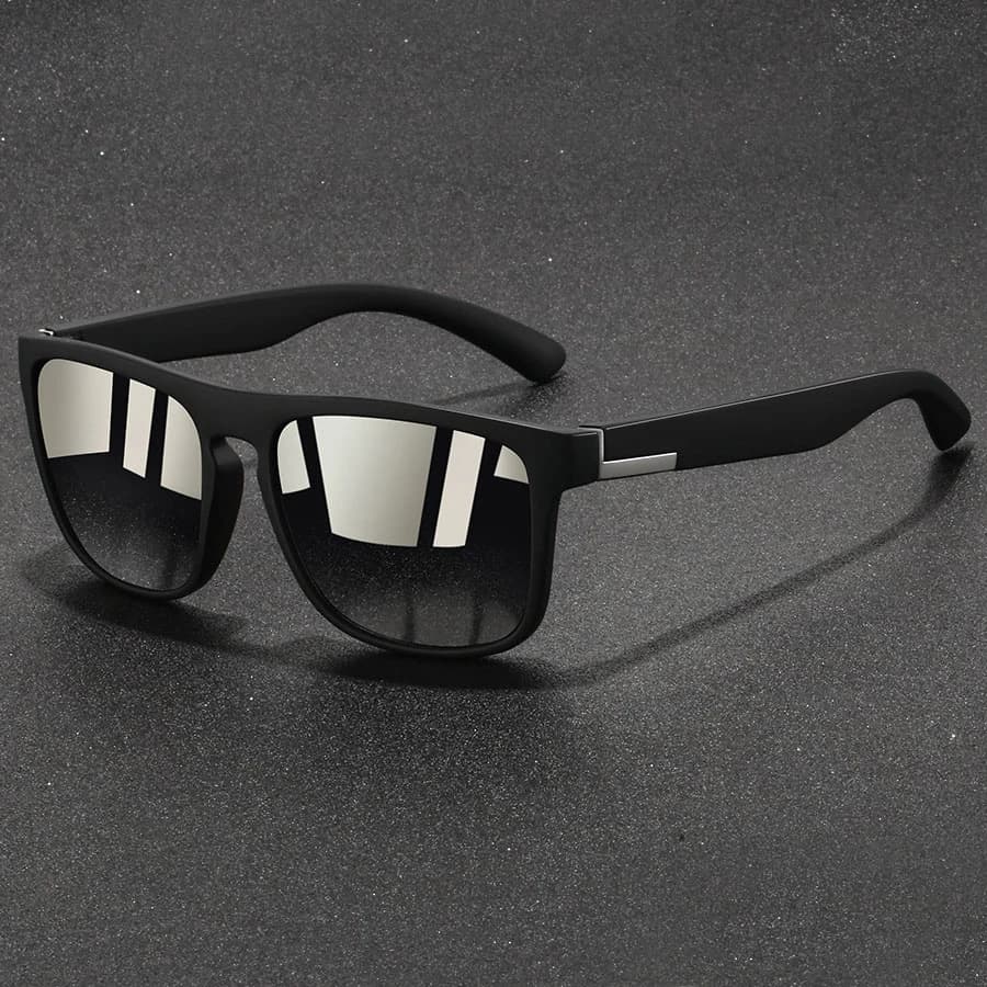 Lunettes de soleil carrées vintage tendance pour hommes et femmes, idéales pour la pêche et la condu