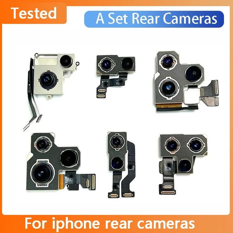 Pour iphone x 11 12 pro max caméra arrière pour iphone 13 pro max grande caméra pour iphone 14 pro m