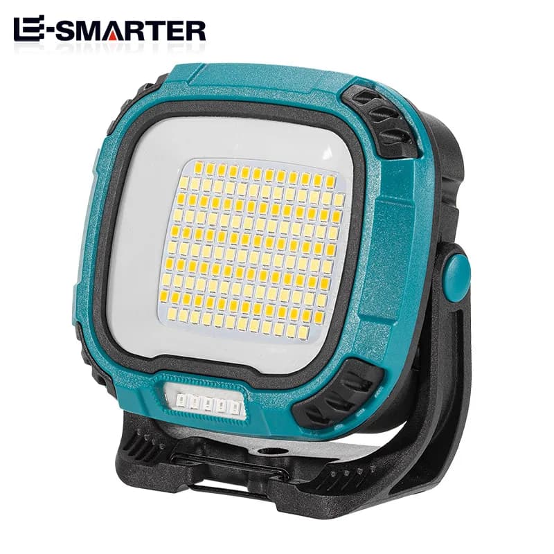 Lampe de poche COB à lumière forte, torche Rechargeable par USB, Portable, batterie externe d'extéri
