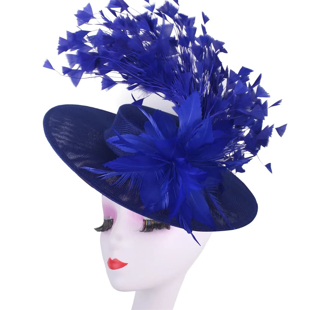 Mode plume Mariage Fascinator femmes événement formel Derby casque dames élégant Mariage chapellerie