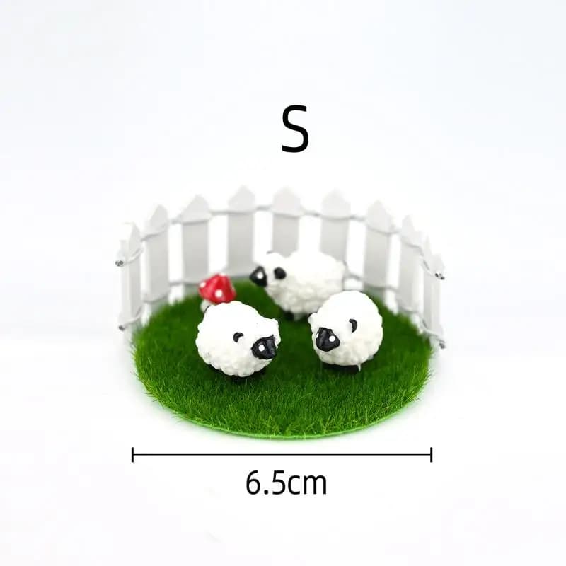 1 ensemble de clôture miniature pour maison de poupée, modèle de ranch pour jardin féerique, décorat